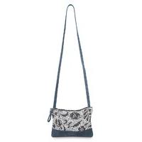 East Marrisa Print Jute Pouch NAVY