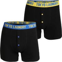 Eaglet (2 Pack) Boxer Shorts Set in Ocean / Yellow  Tokyo Laundry