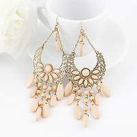 earring drop earrings jewelry women party daily alloy pink kayshine