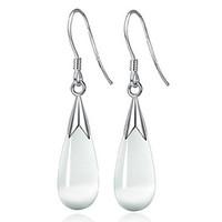 Earring Drop Earrings Jewelry Women Sterling Silver / Alloy 2pcs White