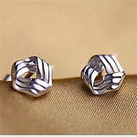 Earring Stud Earrings Jewelry Women Party / Daily / Casual Silver / Sterling Silver 2pcs Silver