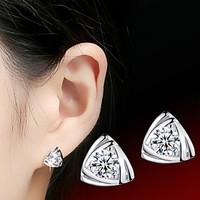 earring stud earrings jewelry women sterling silver cubic zirconia 2pc ...