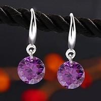 Earring Drop Earrings Jewelry Women Cubic Zirconia 2pcs Silver