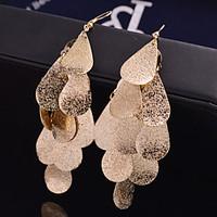 Earring Leaf Drop Earrings Jewelry Women Wedding / Party / Daily / Casual Alloy 2pcs Gold / Silver