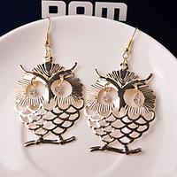Earring Animal Shape / Owl Drop Earrings Jewelry Women Wedding / Party / Daily / Casual Alloy 2pcs Gold / Silver