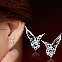 Earring Stud Earrings Jewelry Women Daily / Casual / Sports Sterling Silver / Stainless Steel 2pcs Silver