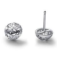 Earring Stud Earrings Jewelry Women / Men / Couples Wedding / Party / Daily Sterling Silver 1set Silver
