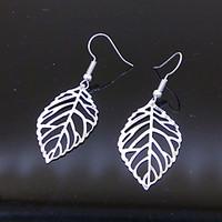 earring leaf drop earrings jewelry daily casual alloy 1set