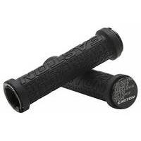 easton lock on mountain bike handlebar grips black 30mm