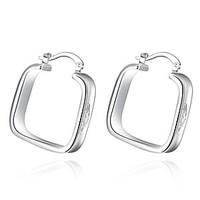 Earrings Set Sterling Silver Silver Plated Fashion Silver Jewelry Wedding Party Daily Casual 1 pair
