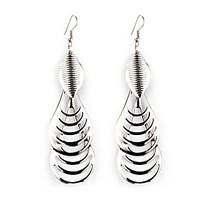 earring drop earrings jewelry women alloy 2pcs silver