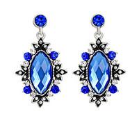 Earring Sapphire Earrings Set Jewelry Women Wedding / Party / Daily Crystal 1 pair Royal Blue / Regency