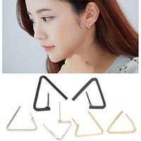 Earring Geometric / Triangle Shape Stud Earrings Jewelry Women / Men Fashion Wedding / Daily / Casual Alloy 1 pair Gold / Silver