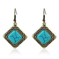 Earrings Set Turquoise Unique Design Euramerican Fashion Chrome Jewelry For Wedding Party Birthday Gift 1 pair