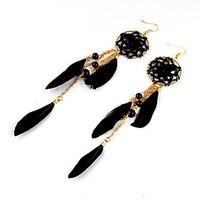 Earrings Set Jewelry Euramerican Fashion Feather Alloy Jewelry Jewelry For Wedding Party Special Occasion 1 pcs