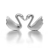 Earring Stud Earrings Jewelry Women / Men / Couples Wedding / Party / Daily Sterling Silver 1set Silver