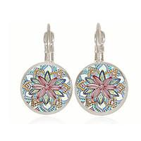 earring circle jewelry 1 pair fashionable alloy assorted color daily c ...