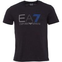 ea7 mens train logo series t shirt night blue