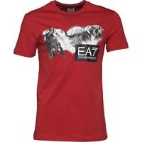 ea7 mens t shirt red