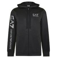 ea7 graphic logo hooded sweatshirt