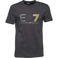 ea7 mens train logo series t shirt anthracite