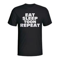 Eat Sleep Newcastle Repeat T-shirt (black)