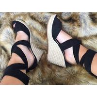 Eadie Espadrille Wedges Suedette