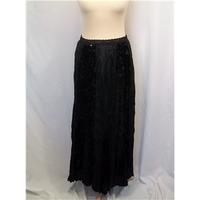 east size 10 black long skirt