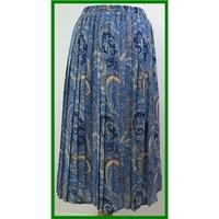 eastex size 14 blue calf length skirt