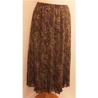 eastex size 16 multi coloured pleated skirt