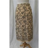 eastex size 14 beige calf length skirt