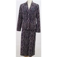 East - Size: 10 - paisley purple & grey- velvet suit