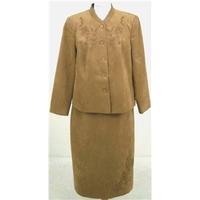 Eastex size 14 light brown skirt suit