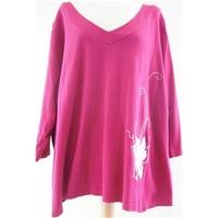 east coast pink long sleeved t shirt size 3032