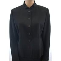 east size 14 black smart jacket