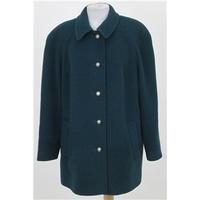 eastex size 14 dark green wool coat