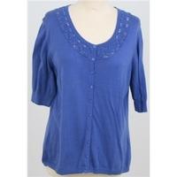 east size 16 blue short sleeved jumper