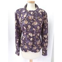 eastex size 18 purple blouse with flower design