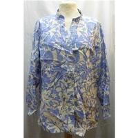 Eastex floral patterned purple and white shirt Eastex - Size: 14 - Purple - Long sleeved shirt