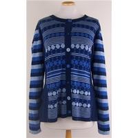 East large blue cardigan