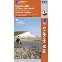 Eastbourne & Beachy Head - OS Explorer Active Map Sheet Number 123