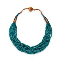 East Seed Bead Necklace TURQUOISE