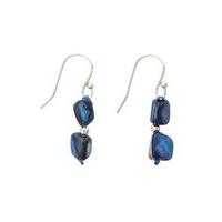 East Multi Layered Shell Earring BLUE