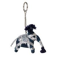 East Elephant Keyring BLUE