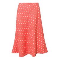 east linen spot print skirt calypso