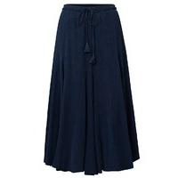 East Cheesecloth Crinkle Skirt NAVY