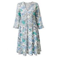 East Lurex Marianne Print Dress PEARL