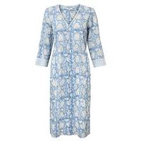 east jaya print pintuck dress cornflower