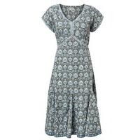 east sureka print dress dove