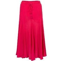 East Cheesecloth Crinkle Skirt MAGENTA